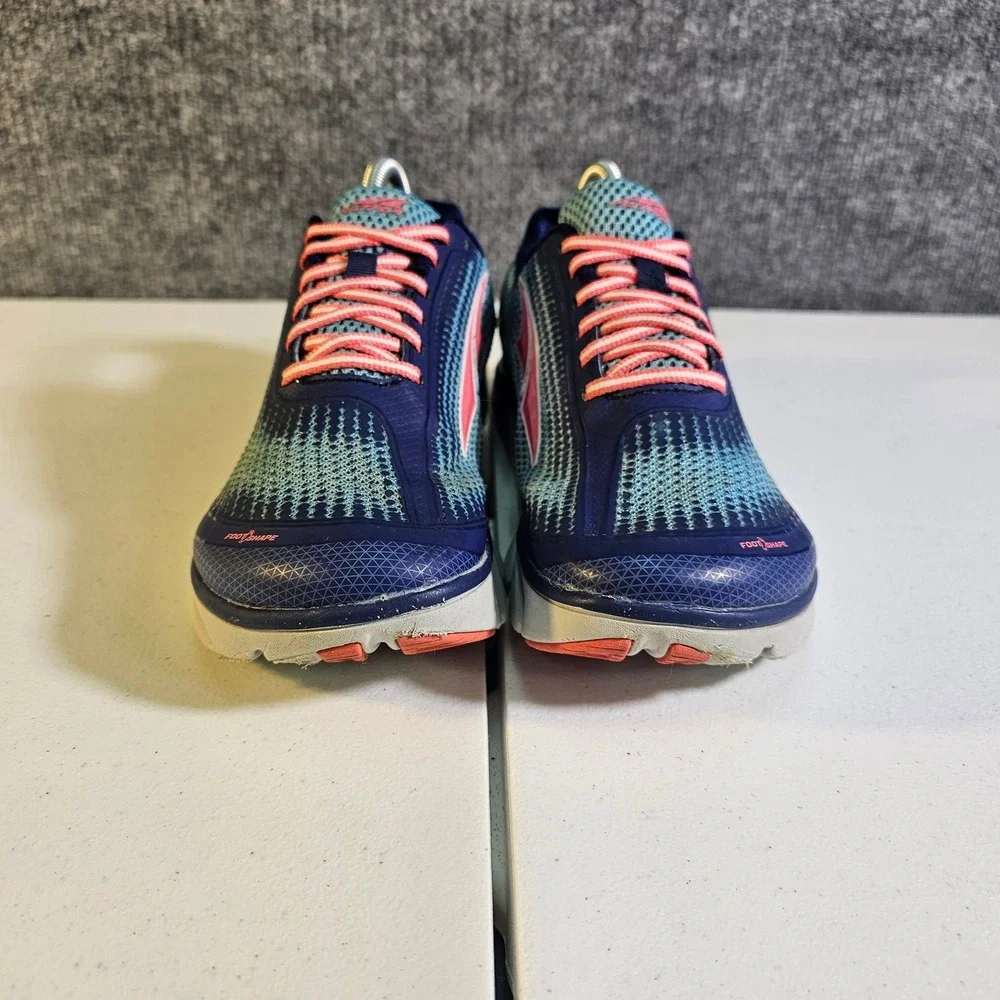 Altra Torin 3.0 Women 8.5 Blue Pink Zero Drop FootShape Running Shoes AFW1737F-1